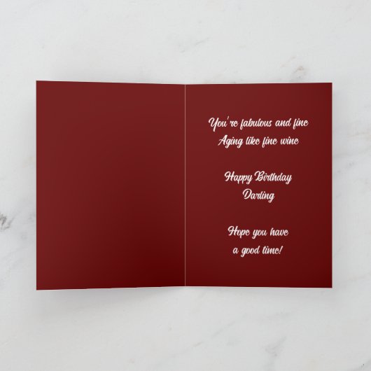 Happy Birthday Darling Kaart (Binnen)