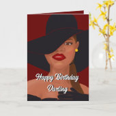 Happy Birthday Darling Kaart (Gele Bloem)