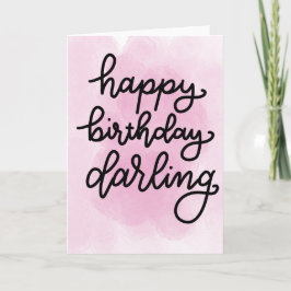 Happy Birthday Darling kaart