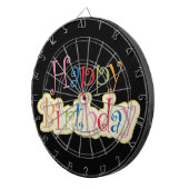 Happy Birthday Dartbord (Voorkant Rechts)