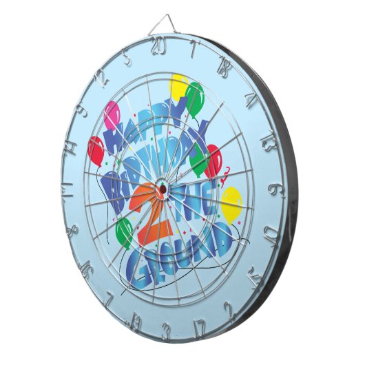 Happy Birthday Dartbord (Voorkant Rechts)