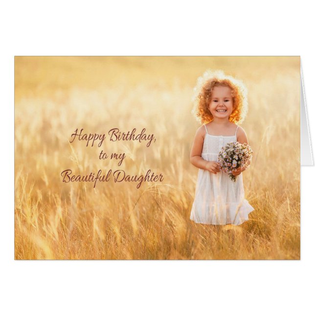 Happy Birthday Daughter (Voorkant Horizontaal)