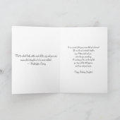 Happy Birthday Daughter-Butterfly/paarse Kaart (Binnen)