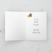 Happy Birthday Daughter-in-Law Butterfly Garden Kaart (Binnen)