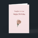 Happy Birthday Daughter-in-Law - Roos Card Kaart<br><div class="desc">De Christelijke Kaart van de Daughter-in-Wet!   Omvat het Zemende Manuscript en tekst binnen.  Kan ook gepersonaliseerd en aangepast worden met de sjabloon.</div>