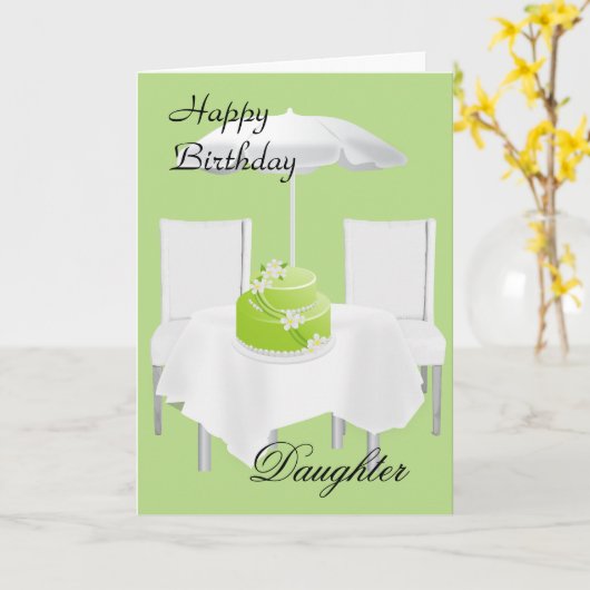 Happy Birthday Daughter Kaart (Gele Bloem)