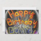 Happy Birthday David 2014 Kaart (Voorkant)
