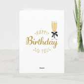 Happy Birthday Day - gevouwen Wenskaart Kaart (Achterkant)