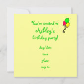 Happy ___Birthday - de Naam van de douane/de Parti Kaart (Achterkant)
