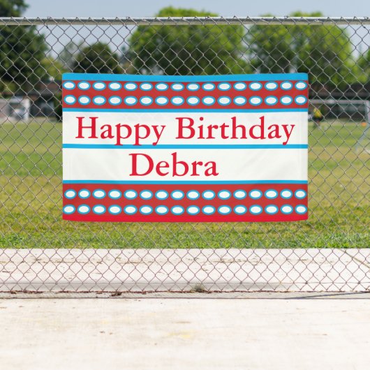 "Happy Birthday Debra Custom Spandoek (Insitu)