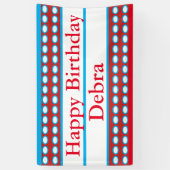 "Happy Birthday Debra Custom Spandoek (Verticaal)