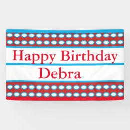 "Happy Birthday Debra Custom Spandoek