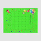 Happy Birthday December 2022 Weefselpapier Tissuepapier (Voorkant)