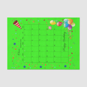 Happy Birthday December 2022 Weefselpapier Tissuepapier