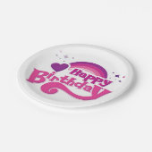 Happy Birthday Decorative Party Plate Papieren Bordje (Gekanteld)