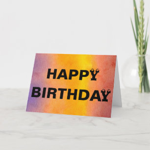 Happy Birthday - degenen die hun leeftijd niet ver Kaart