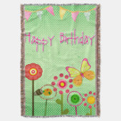 Happy Birthday Deken (Voorkant Verticaal)