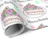  Happy Birthday | Dekkakkerbloemen Cadeaupapier (Rol Hoek)