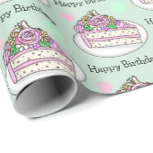  Happy Birthday | Dekkakkerbloemen Cadeaupapier (Rol Hoek)