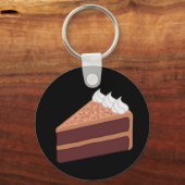 Happy Birthday Delicious Chocolate Cake Sleutelhanger (Voorkant)