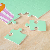 Happy Birthday Delicious Cupcake on Green Legpuzzel (Zijkant)