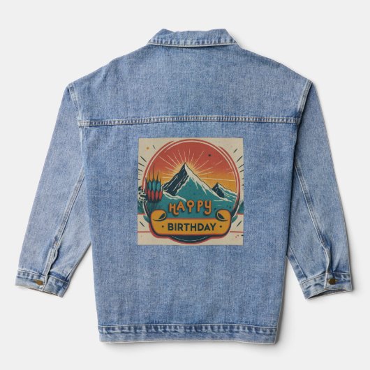 Happy Birthday Denim Jacket (Achterkant)