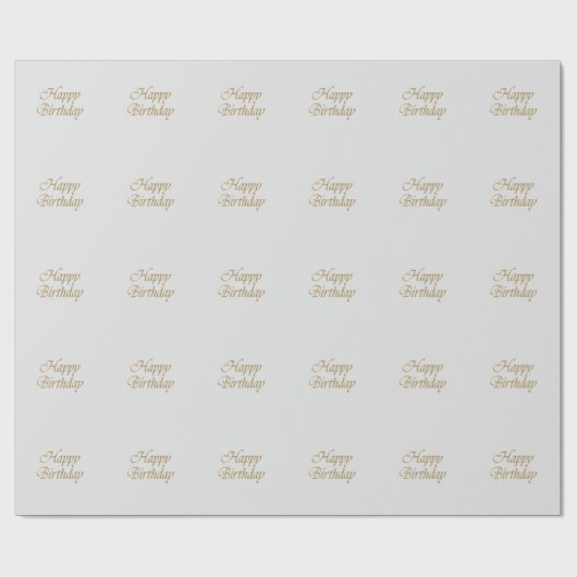 Happy Birthday Design Cadeaupapier (Vlak)