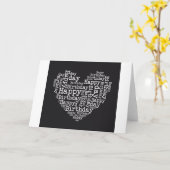 Happy birthday design kaart (Gele Bloem)