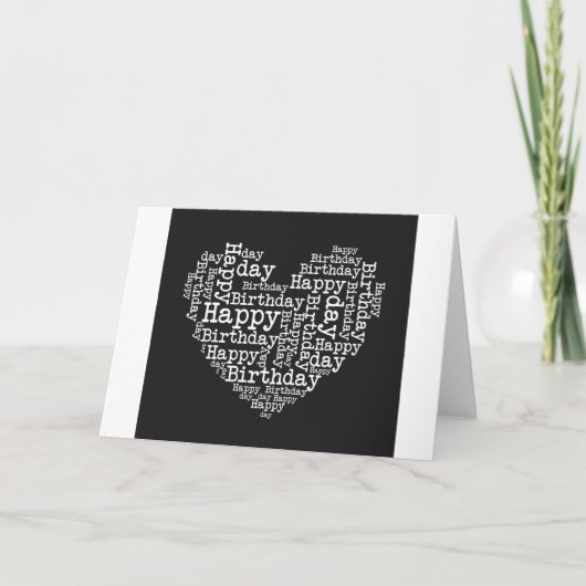 Happy birthday design kaart (Voorkant)