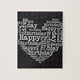 Happy birthday design legpuzzel