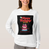 Happy Birthday design t-shirt-shirt T-shirt (Voorkant)