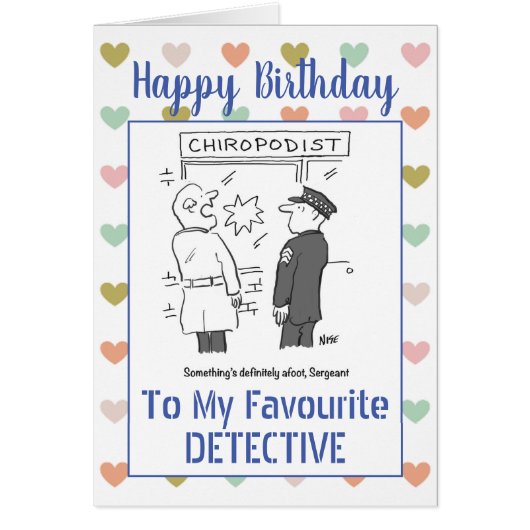 Happy Birthday Detective (Voorkant)