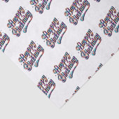 Happy Birthday Diamond Tissuepapier (Detail)