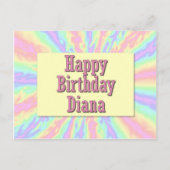 Happy Birthday Diana Briefkaart (Voorkant)
