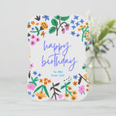 Happy Birthday  digitaal Wenskaart Feestdagenkaart (Staand voorkant)