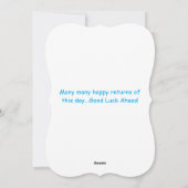 Happy Birthday  digitaal Wenskaart Feestdagenkaart (Achterkant)