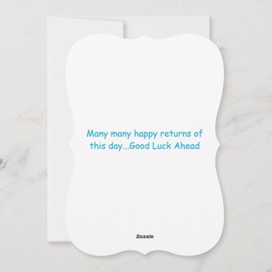 Happy Birthday  digitaal Wenskaart Feestdagenkaart (Achterkant)