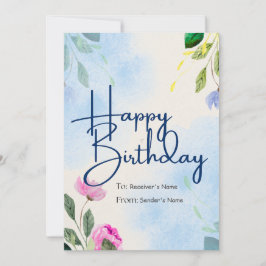 Happy Birthday  digitaal Wenskaart Feestdagenkaart