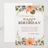 Happy Birthday  digitaal Wenskaart Feestdagenkaart (Voorkant / Achterkant)