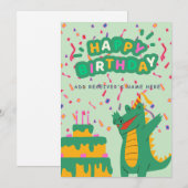 Happy Birthday  digitaal Wenskaart Feestdagenkaart (Voorkant / Achterkant)