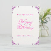 Happy Birthday  digitaal Wenskaart Feestdagenkaart (Staand voorkant)