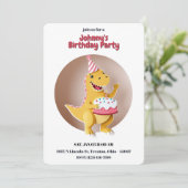 Happy Birthday Dino Kaart (Staand voorkant)