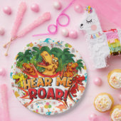 Happy Birthday Dinosaur Papieren Bordje (Feest)