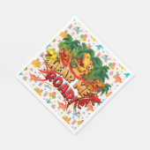 Happy Birthday Dinosaur Servet (Hoek)