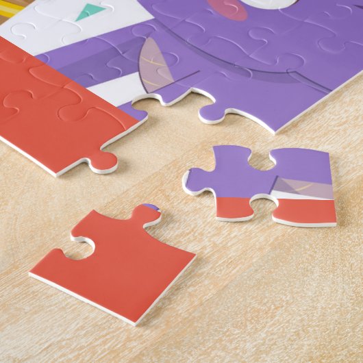 Happy Birthday Dinosaurs Legpuzzel (Zijkant)