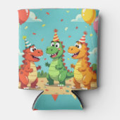 Happy birthday dinosaurs theme blikjeskoeler (Voorkant)