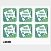 Happy birthday dinosaurus stickers (Vel)