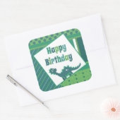 Happy birthday dinosaurus stickers (Envelop)
