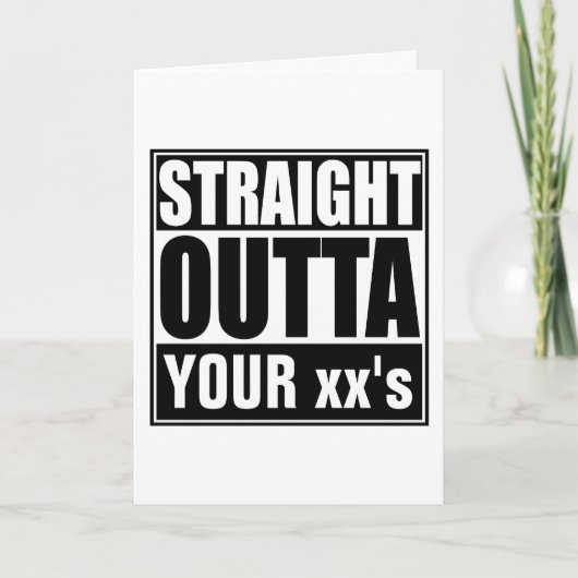 Happy Birthday direct buiten je decennium Kaart (Voorkant)