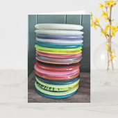 Happy Birthday | Disc Golf-Humor Kaart (Gele Bloem)